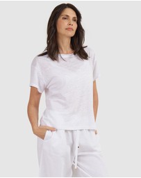 CAMIXA - Francy Linen Jersey T-Shirt Top