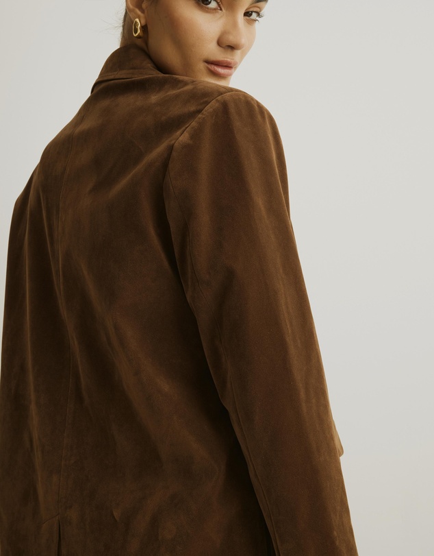 Atmos&Here - Ivy Oversized Suede Jacket