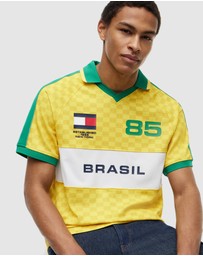 Tommy Hilfiger - Geometric Flag Print SS Rugby Shirt