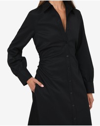 Forcast - Lune Ruched Shirt Dress