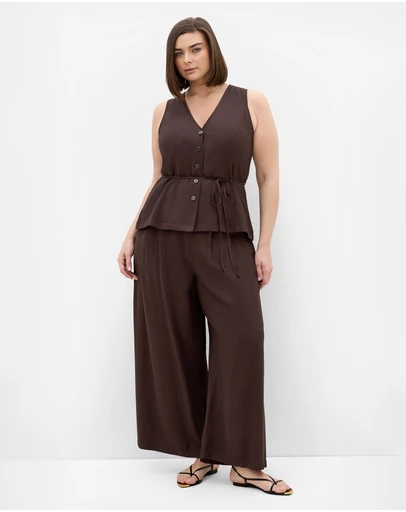 City Chic - Evani Tie Waist Vest