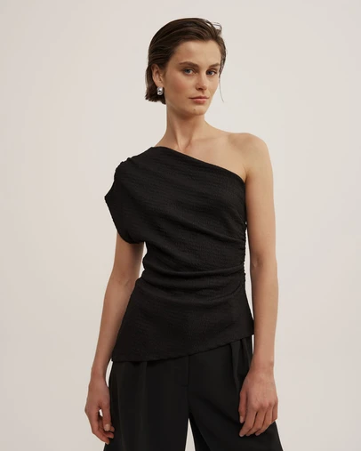 Witchery - One Shoulder Textured Top