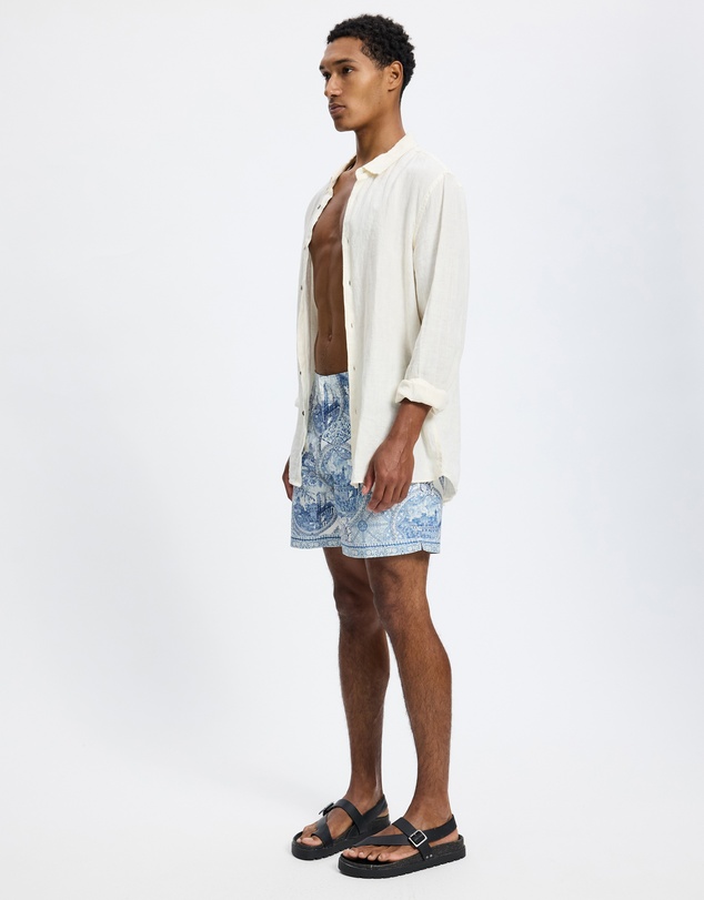 Camilla - Mid Length Boardshorts With Elastic Waist