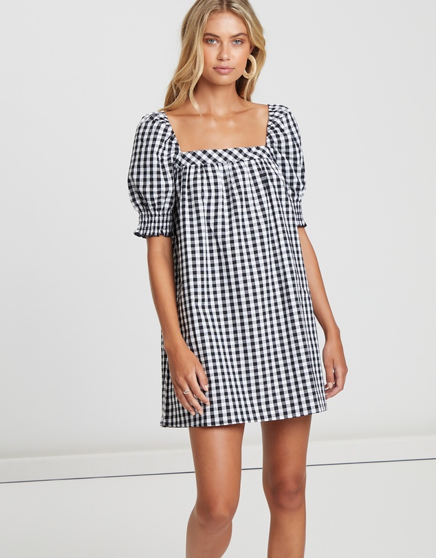 The Fated - Lucille Square Neck Mini Dress