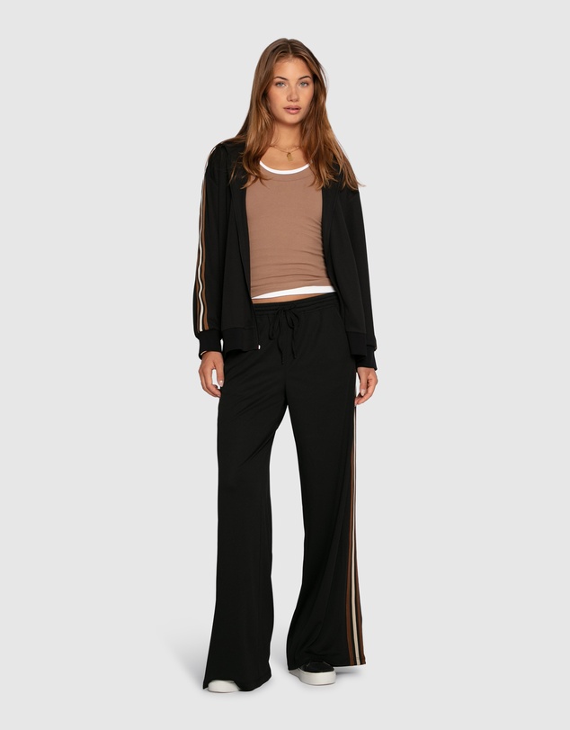 Belle & Bloom - Ready To Go Striped Sleeve Jacket