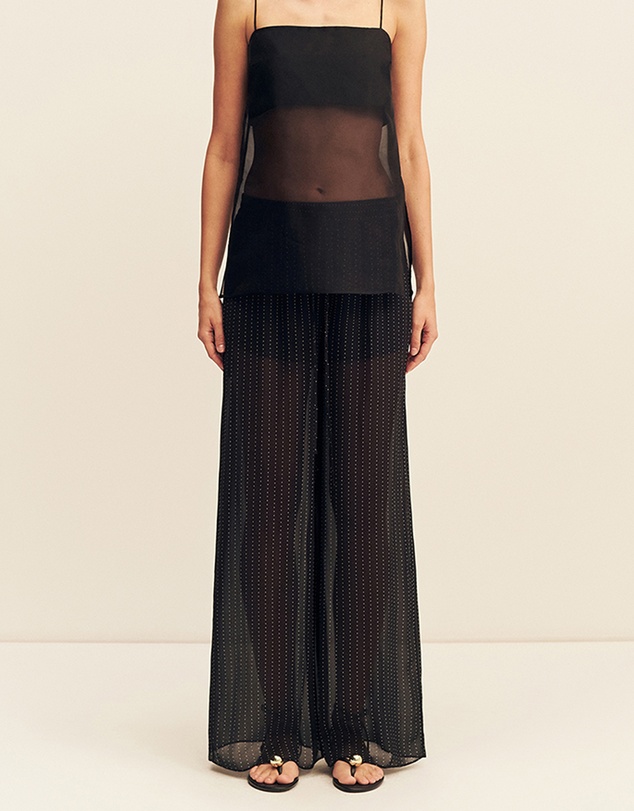 Shona Joy - Irving Polka Dot Sheer Pants