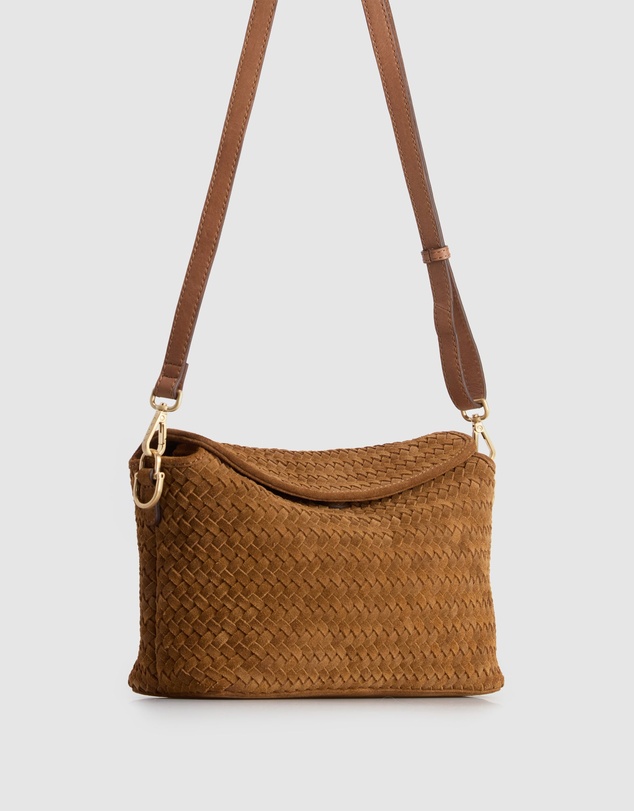 Evity - Clara Suede Leather Grab Bag