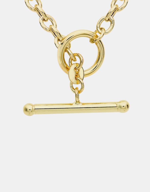 Zoe Olivia - 9K Gold T-Bar Neckalce
