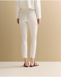 Trenery - Cropped Slim Jean in White