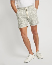 Oxford - Toby Linen Cotton Printed Shorts