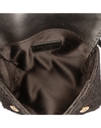 Pre-Loved by Azura Reborn - Pre-Loved Silk and Lace Crystal Embellished DG Flap Satchel