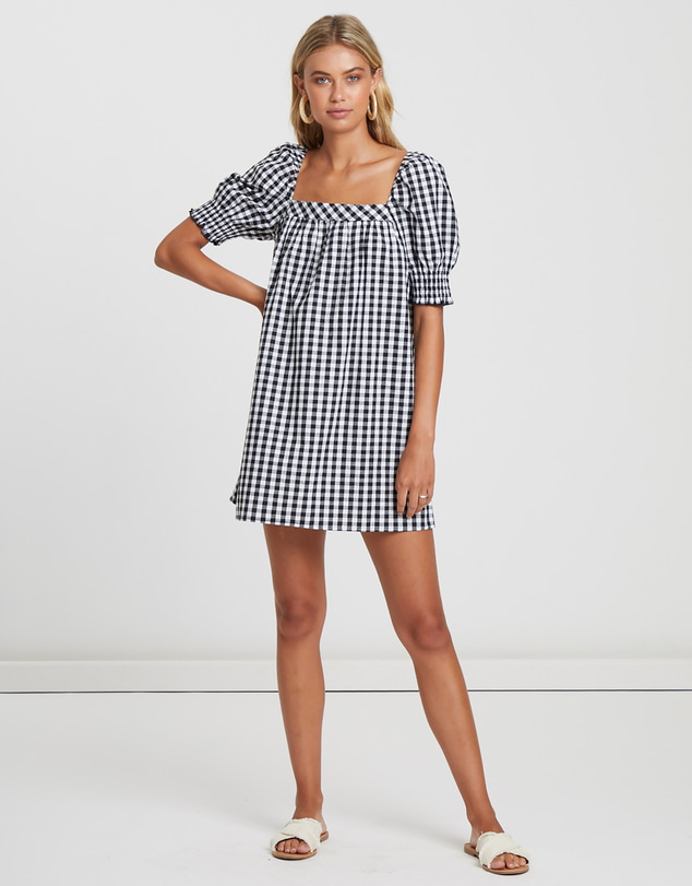 The Fated - Lucille Square Neck Mini Dress