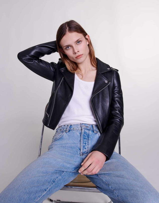 Maje - Basaltm Leather Jacket