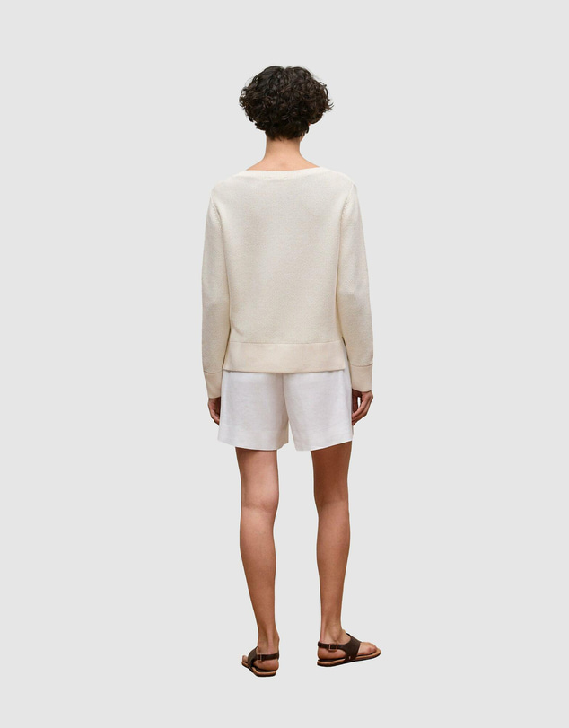 Trenery - Cotton Linen Boatneck Knit