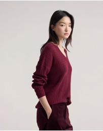 Oxford - Drew Cable V-Neck Knit