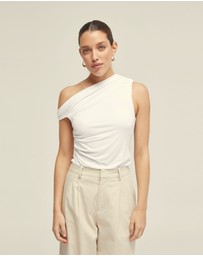 Oxford - Becca Half Lined Jersey Top