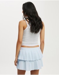 Cotton On - Luis Double Pleated Mini Skirt