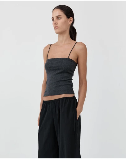 St. Agni - Organic Cotton Square Neck Camisole