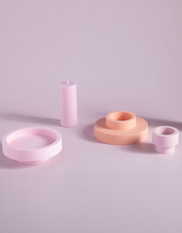 porter green - flipp lrg silicone unbreakable candle holder set