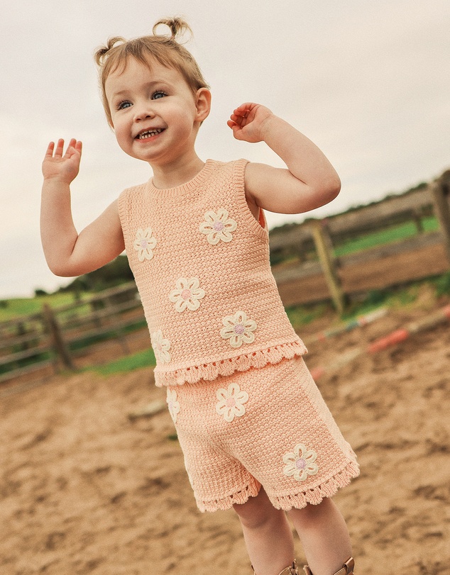 Kynd Baby - Crochet Top in Blooms