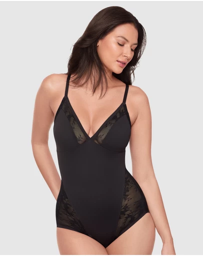 Miraclesuit Shapewear - Modern Romance Wirefree Lace Shapewear Bodysuit