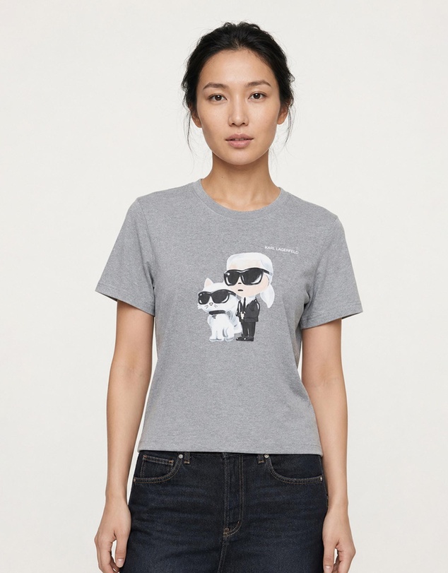 Karl Lagerfeld - Ikon Duo Aquarelle T-Shirt