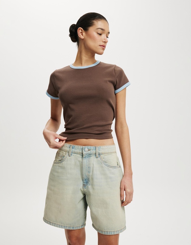 Cotton On - Relaxed Denim Short