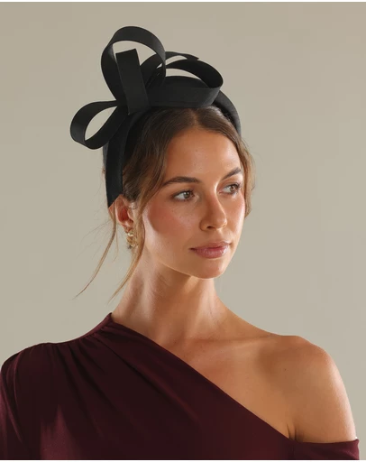 Morgan & Taylor - Mel Fascinator in Black
