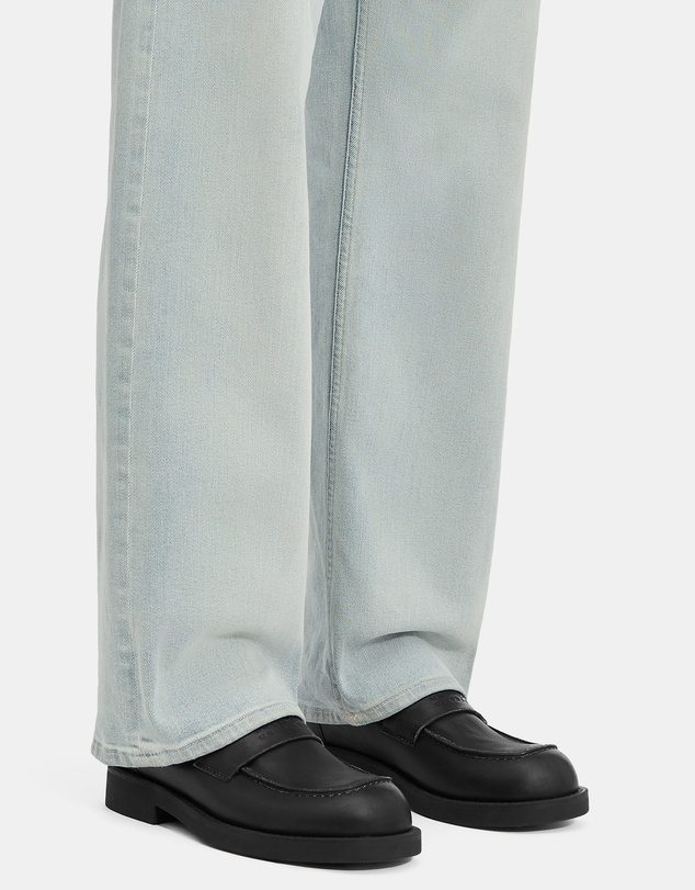 MM6 Maison Margiela - Logo Embossed Moccasins - Women's