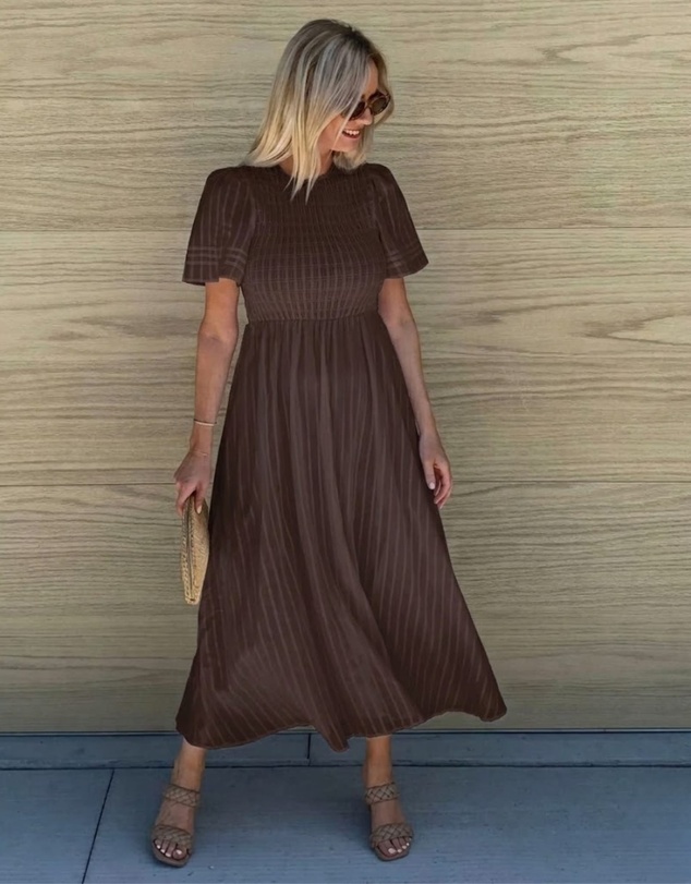 Esther & Co - Iolana Dress - Chocolate