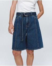 Marle - Belted Jean Shorts