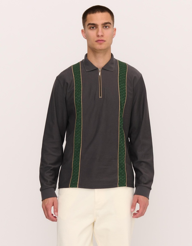 Palmes - Lace LS Zip Polo
