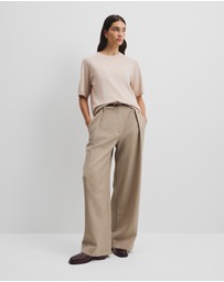 Country Road - Organically Grown Cotton Blend Cashmere Blend T-shirt