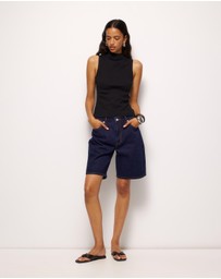 AERE - High Neck Rib Tank