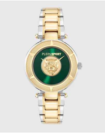 Plein Sport - OPIUM 34mm Gold Tone Analogue Watch