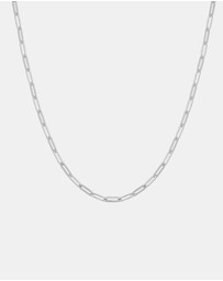 Ania Haie - Ania Haie Silver Paper Clip Chain Necklace
