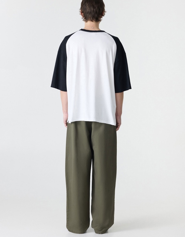 Bassike - Contrast Raglan Boxy T-Shirt
