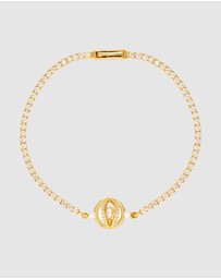 Georgini - Majesty Freshwater Pearl And Cubic Zirconia Bracelet Gold