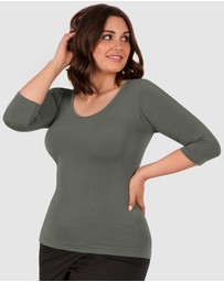 B Free Intimate Apparel - Bamboo 3/4 Sleeve Top