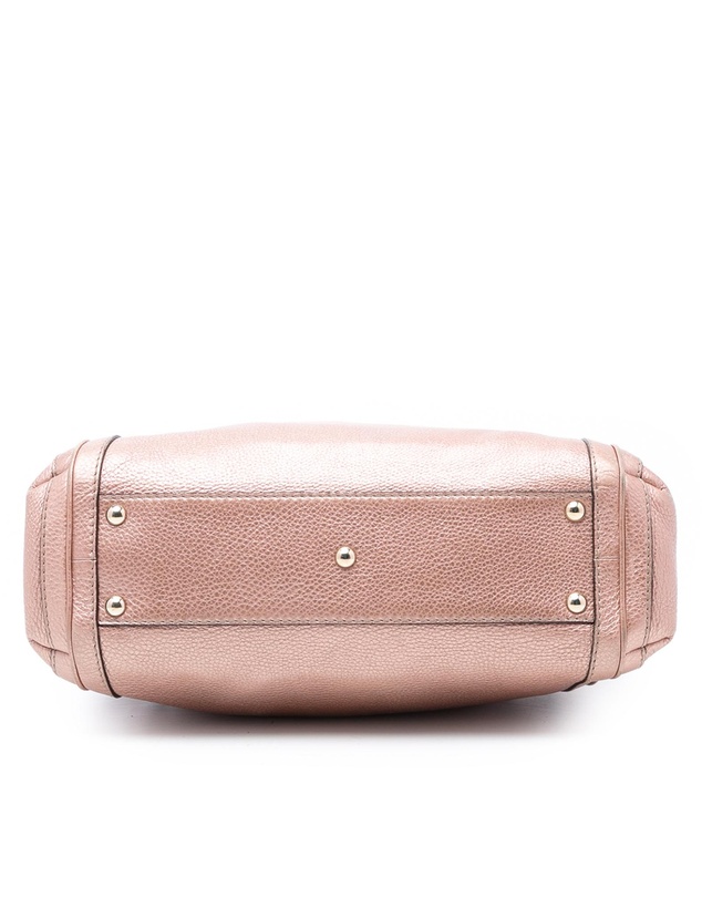 Pre-Loved by Azura Reborn - Pre-Loved Metallic Pebbled Calfskin Bella Satchel