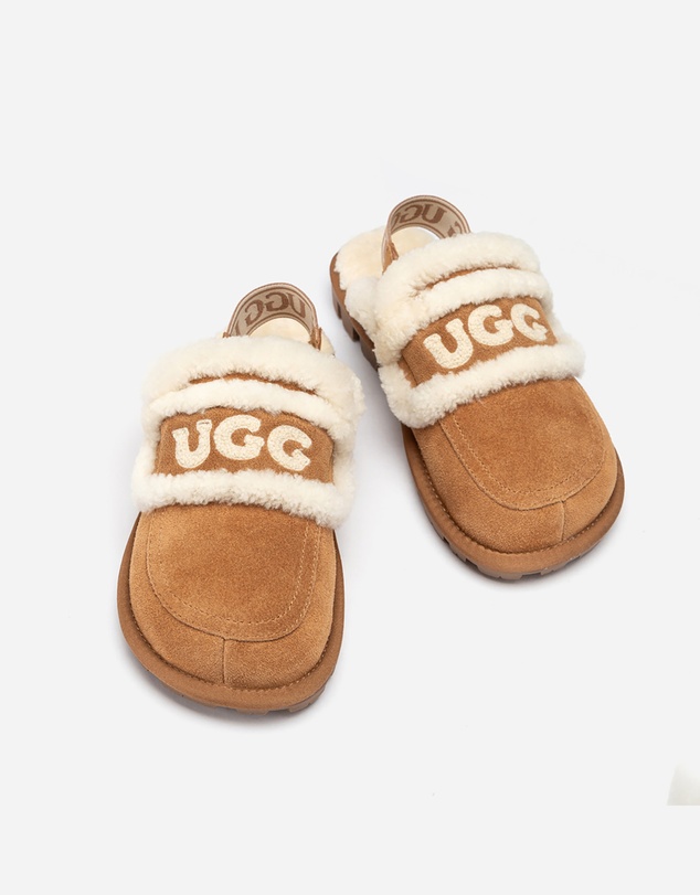 Ozwear Connection Uggs - Ugg Violet Shearling Slipper (Elastic Logo) (Detachable Feature)