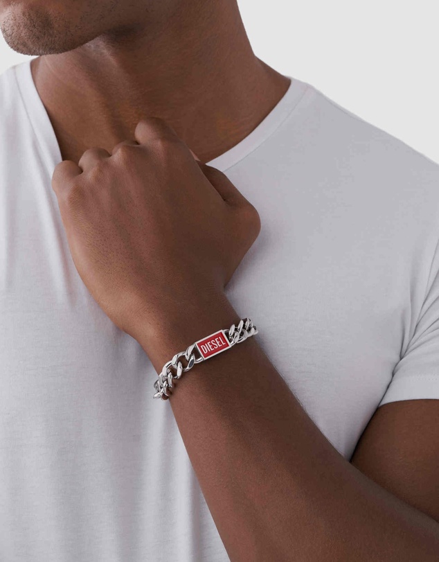 Diesel - Steel Silver-Tone Bracelet