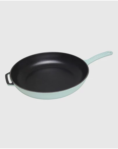 Chasseur - Fry Pan with Cast Handle 28cm - Duck Egg Blue