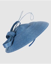 Max Alexander - Saucer Blue Racing Fascinator Hat