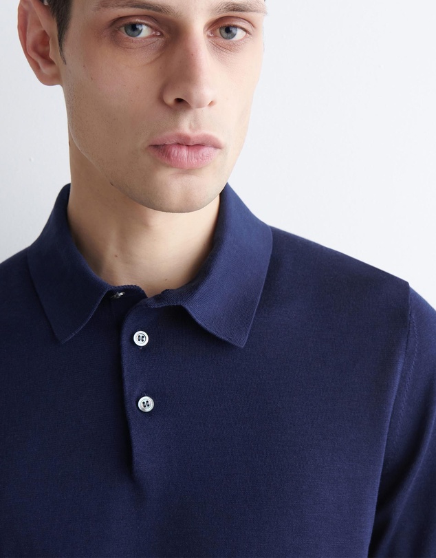 COS - Slim Knitted Silk Polo Shirt