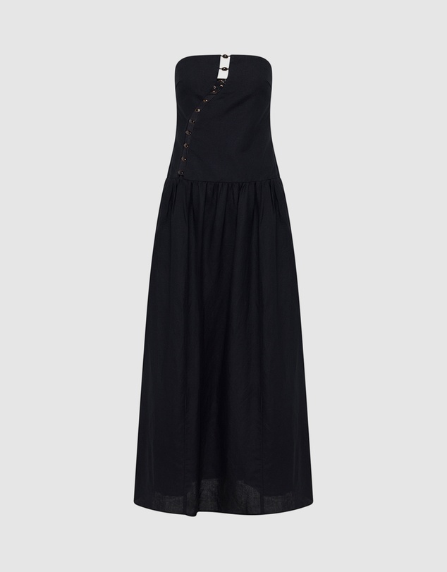 Shona Joy - Effie Strapless Cut Out Maxi Dress
