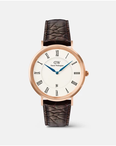 Daniel Wellington - Classic 40mm Roman Numerals Date Croc Belly