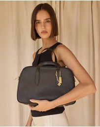 VESTIRSI - Vera Black Medium Bowler Bag