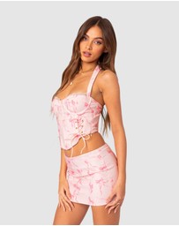 EDIKTED - Makayla Printed Corset