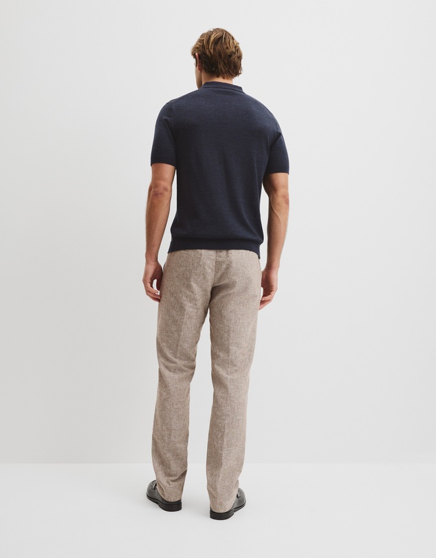 Country Road - Australian Merino Short Sleeve Button Knit Polo